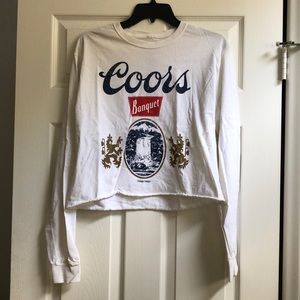 Coors long sleeve crop shirt